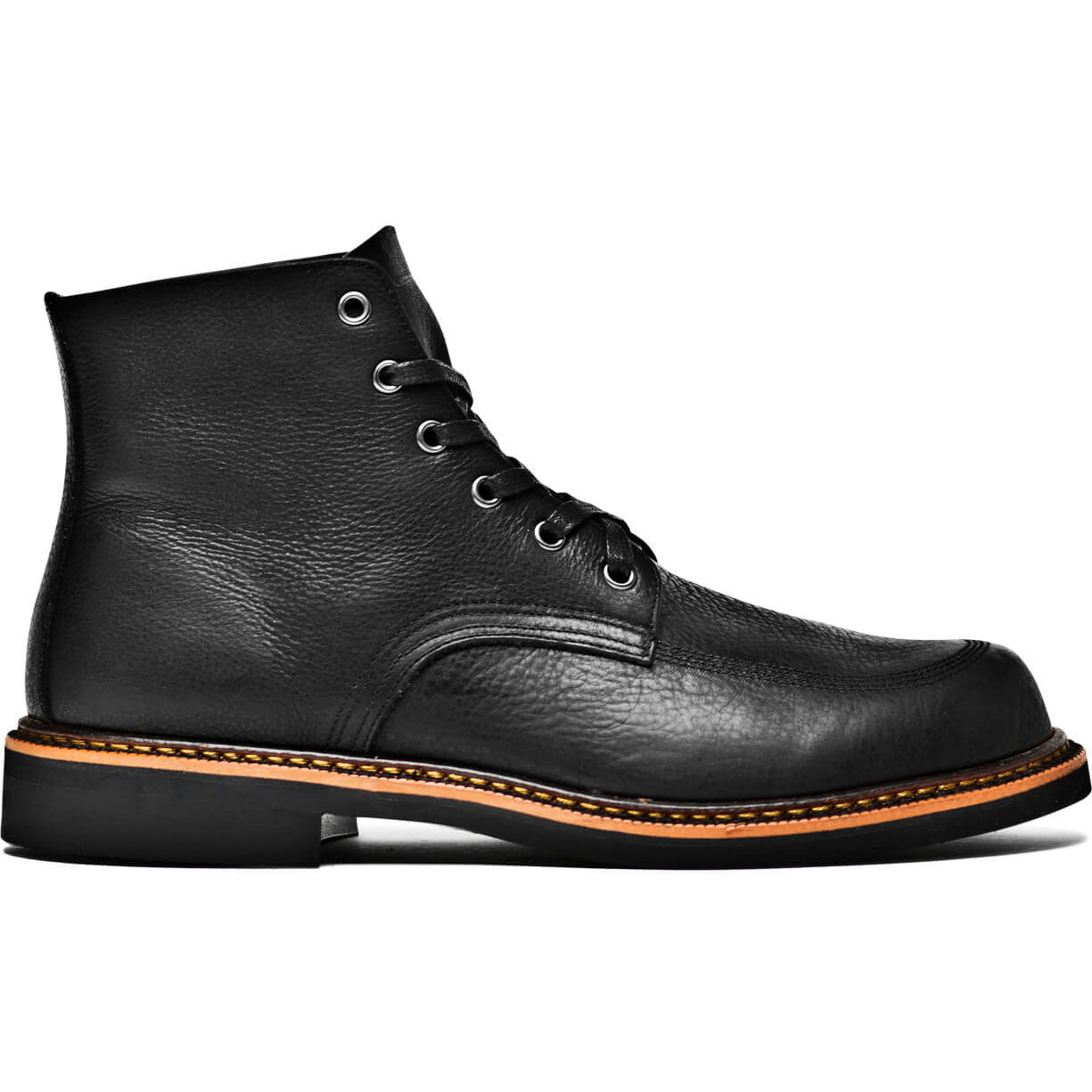 A comfortable Davis leather boot by Broken Homme.