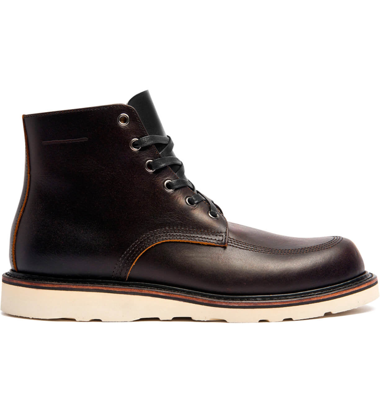 A comfortable Broken Homme Jaime Boot with a white sole.