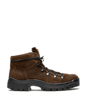 A Brown Broken Homme Weber Boot on a white background.